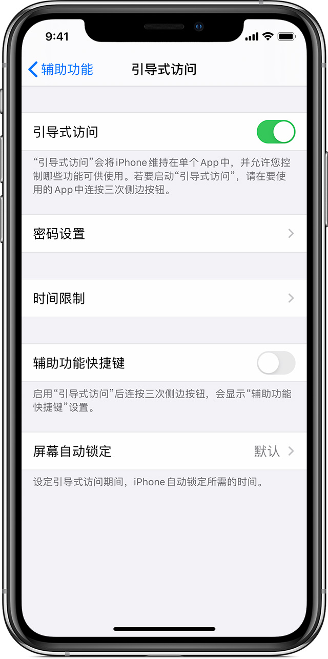 集贤苹果手机维修分享如何在 iPhone 上退出引导式访问 