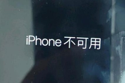 集贤苹果服务网点分享锁屏界面显示“iPhone 不可用”如何解决 